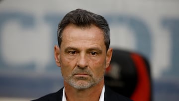 Soccer Football -  CONCACAF Nations League - Mexico v Jamaica -  Estadio Azteca, Mexico City, Mexico - March 26, 2023 Mexico coach Diego Cocca reacts REUTERS/Raquel Cunha