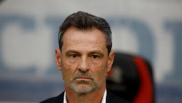 Soccer Football - CONCACAF Nations League - Mexico v Jamaica - Estadio Azteca, Mexico City, Mexico - March 26, 2023 Mexico coach Diego Cocca reacts REUTERS/Raquel Cunha