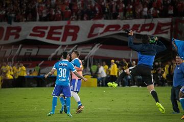 El festejo de Millonarios en El Campín con la estrella 15