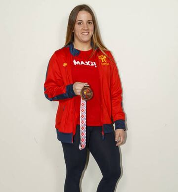 Irene Martínez posa con su medalla para As.