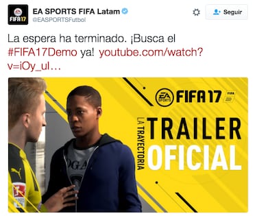 Demo de FIFA 17 ya está disponible