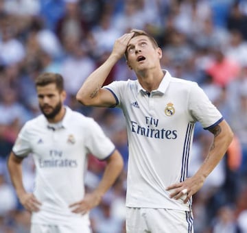 Kroos, triste ante el Eibar