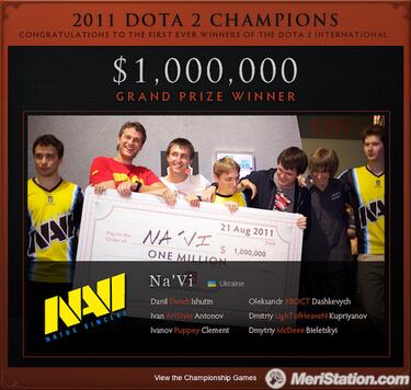Los progamers Na'vi se llevan el campeonato de DOTA 2