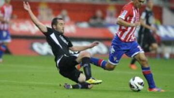 Miguel Der las CUevas durante un partido contra el Lugo en septiembre.