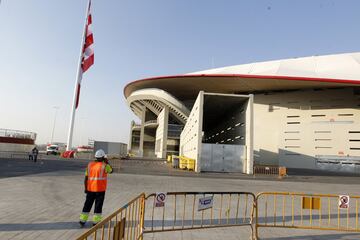 El Wanda Metropolitano sigue en obras