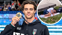 Olympic gold medalist caught sleeping in Olympic Village park after complaining about poor accommodations