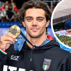 Olympic gold medalist caught sleeping in Olympic Village park after complaining about poor accommodations