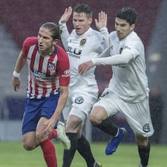 El Atlético, sin derrota ante el Valencia cuatro temporadas