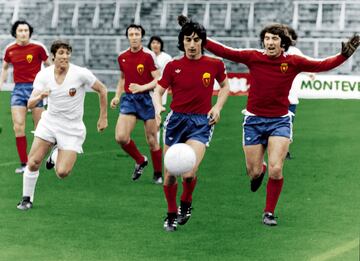 18 de mayo de 1977. Partido que se interrumpió en Mestalla y se reanudó en el Santiago Bernabéu a puerta cerrada.