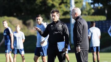 Primer entrenamiento de Guillermo Barros Schelotto al frente de Los Ángeles Galaxy