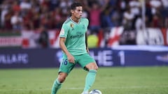 James Rodr&iacute;guez durante un partido de LaLiga con el Real Madrid.