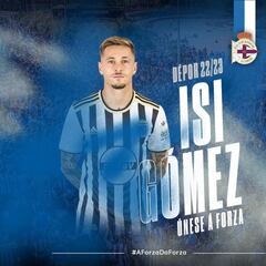 Oficial: Isi Gómez, tercer fichaje del Deportivo