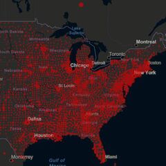 Mapa de casos y muertos por estados de coronavirus en USA; 10 de junio