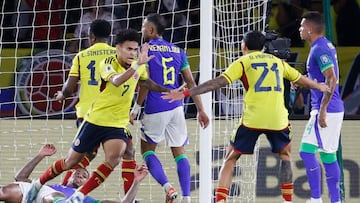 ¡Histórico! Colombia vence por primera vez a Brasil en Eliminatorias