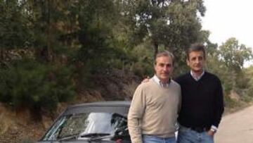 <b>JUNTOS. </b>Carlos Sainz y Luis Moya.