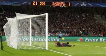 0-1. Sofiane Feghouli marcó el primer tanto.