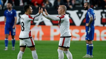 Álvaro e Isi, contra el Lech.