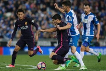 Luis Suárez y Javi López. 