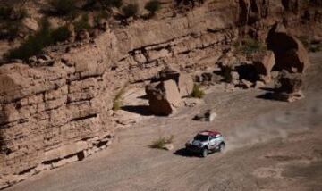 La décima etapa del Rally Dakar entre Chilecito y San Juan (Argentina).
El Mini de Orlando Terranova y Andreas Schulz 