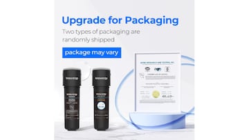 Sistema de filtro de agua disponible en Amazon.