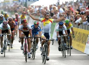 Mundial de Verona (Italia) de 2004. Óscar Freire ganó la medalla de oro en ruta.