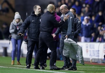 Guardiola, fue eliminado en la quinta ronda de la FA Cup por el Wigan, de tercera categoría inglesa, al perder 1-0 en un ajustadísimo encuentro fuera de casa. Pero el mal trago para el entrenador del City no se limitó a la sorprendente eliminación de su e