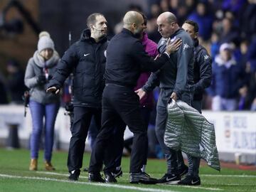 Guardiola, fue eliminado en la quinta ronda de la FA Cup por el Wigan, de tercera categoría inglesa, al perder 1-0 en un ajustadísimo encuentro fuera de casa. Pero el mal trago para el entrenador del City no se limitó a la sorprendente eliminación de su e