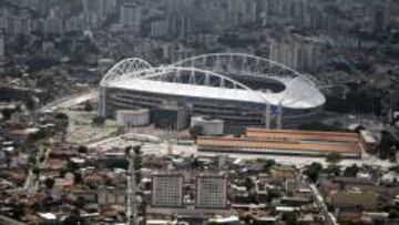 Vista aérea del Estadio Olímpico de Río.