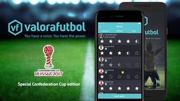 Valora Fútbol, la APP con la que puedes colocar nota a los cracks de la Roja
