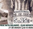El Betis premia con descuentos a sus socios "más fieles"