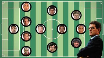 El equipo ideal de Fabio Capello con 12 jugadores.