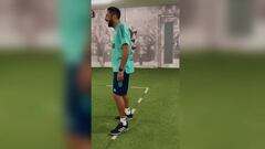 El 'Huaso' ya conoce el Maracaná: así se lució en el camarín del Flamengo