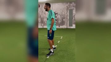 El 'Huaso' ya conoce el Maracaná: así se lució en el camarín del Flamengo