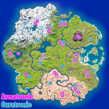 Todas las ubicaciones de m&aacute;quinas expendedoras de Fortnite Cap&iacute;tulo 3 - Temporada 1