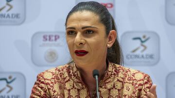 Ana Guevara, titular de la Conade.