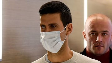 El tenista serbio Novak Djokovic, durante el acto en el que recibi&oacute; el premio de ciudadano honor&iacute;fico de la ciudad de Budva, Montenegro.