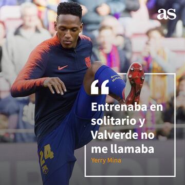 Estando ya en el Everton, Yerry Mina reflexionó sobre su paso por el Barcelona.