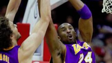 Pau y Bryant en acción.