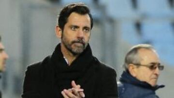 El entrenador del Getafe Quique Sánchez Flores.