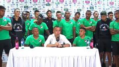 Jugadores de Deportivo Cali dan la cara en rueda de prensa