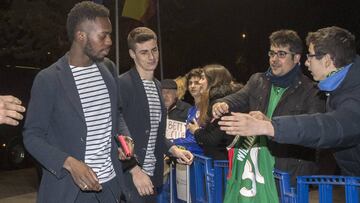 Williams y Kepa ayer en Madrid para medirse al Atletico.