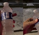 ¡Qué frío! Botella de agua se congela en segundos en Illinois