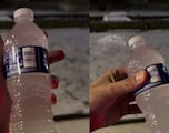 ¡Qué frío! Botella de agua se congela en segundos en Illinois