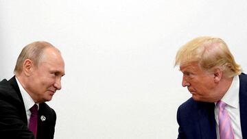 El presidente de los Estados Unidos, Donald Trump, y el presidente de Rusia, Vladimir Putin.