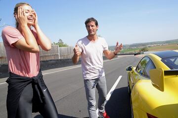 Sharapova y Webber, embajadores de Porsche