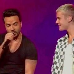 Luis Fonsi lo da todo con Bieber y con Gianluca Vacchi
