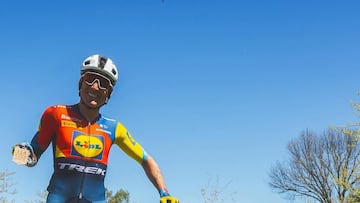 Aleix Espargaro, en la 114 Gravel Race.