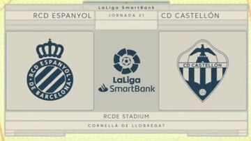 Resumen del Espanyol vs. Castellón de Liga Smartbank