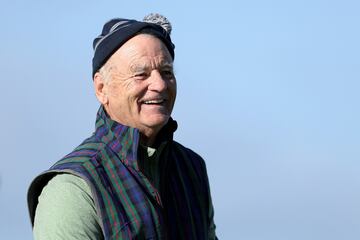 El famoso actor estadounidense está disfrutando del golf en el torneo de Escocia, Alfred Dunhill, disputado en la ciudad costera de St Andrews. 