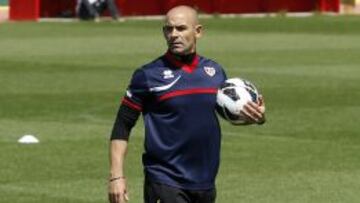 Paco, en el entrenamiento.